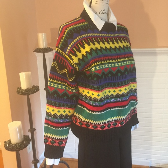 Polo Ralph Lauren Fair Isle Wool Blend Sweater - Picture 5 of 8